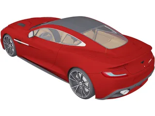 Aston Martin Vanquish (2013) 3D Model