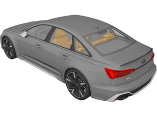 Audi RS6 Sedan (2020) 3D Model