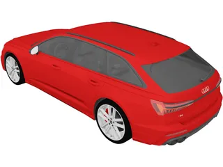 Audi S6 Avant (2020) 3D Model