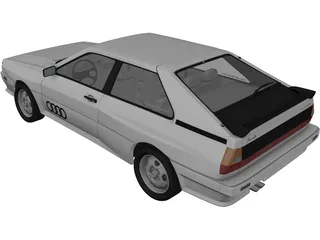Audi Quattro (1980) 3D Model