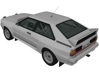 Audi Quattro A2 (1981) 3D Model