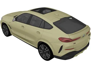 BMW X6 M50i (2020) 3D Model