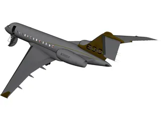 Bombardier Global 6000 3D Model