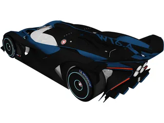 Bugatti Bolide Concept (2020) 3D Model