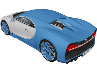 Bugatti Chiron (2020) 3D Model