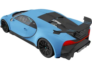 Bugatti Chiron Pur Sport (2021) 3D Model