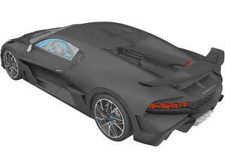 Bugatti Divo (2019) 3D Model