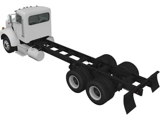 Peterbilt 330 Chassis 3-axle (2003) 3D Model