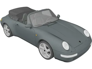 Porsche 911 Carrera Cabrio (1994) 3D Model