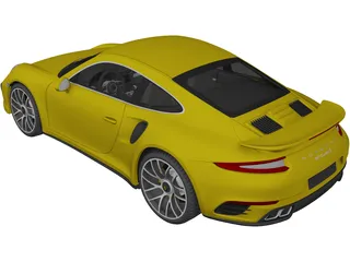 Porsche 911 Turbo S (2016) 3D Model