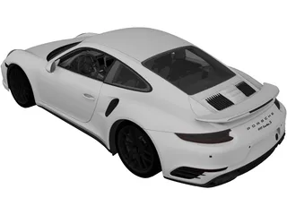 Porsche 911 Turbo S (2016) 3D Model