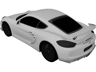 Porsche Cayman GT4 (2015) 3D Model