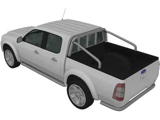 Ford Ranger DoubleCab (2003) 3D Model