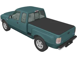 Ford Ranger ExtendedCab XLT (1998) 3D Model