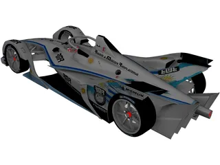 Formula E Gen2 3D Model