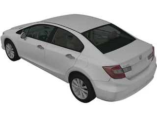 Honda Civic Sedan (2012) 3D Model