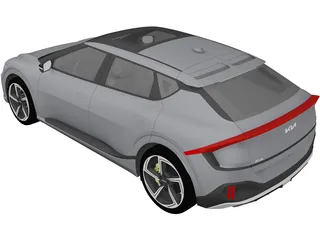 Kia EV6 GT (2022) 3D Model