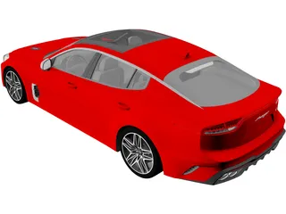 Kia Stinger GT (2022) 3D Model