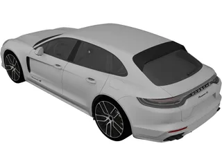 Porsche Panamera 4 E-Hybrid Sport Turismo (2021) 3D Model