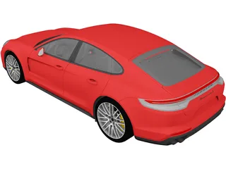 Porsche Panamera Turbo S (2021) 3D Model