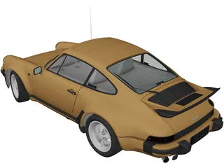 Porsche 911 Turbo (1975) 3D Model