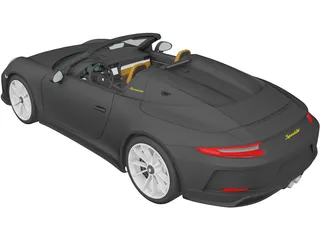 Porsche 911 Speedster Heritage (2019) 3D Model