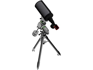 SkyWatcher EQ6-R and TS RC8 Telescope 3D Model