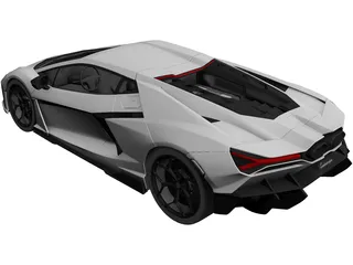 Lamborghini Revuelto (2023) 3D Model