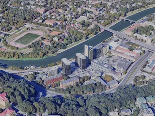 Vilnius City, Lithuania (2023) 3D Model