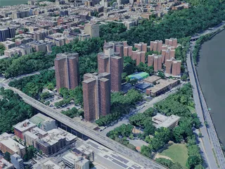 New York City, Upper Manhattan, USA (2024) 3D Model