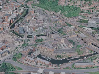 Sheffield City, UK (2023) 3D Model