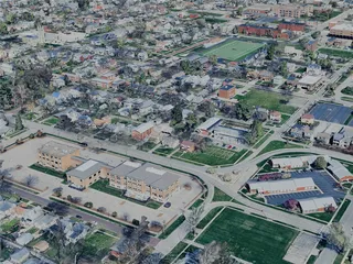 Springfield City, IL, USA (2024) 3D Model