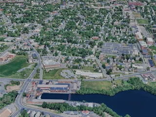 Springfield City, MA, USA (2024) 3D Model