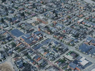 Fort Wayne City, IN, USA (2024) 3D Model