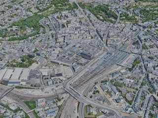 Luxembourg City, Luxembourg (2023) 3D Model