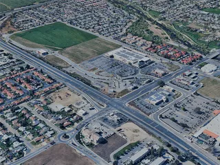 Porterville City, CA, USA (2023) 3D Model