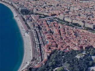 Nice City, France (2024) 3D Model