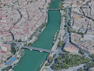 Seville City, Spain (2023) 3D Model