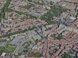 Toulouse City, France (2023) 3D Model