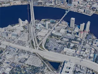 Jacksonville City, USA (2024) 3D Model