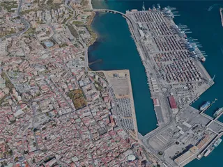 Algeciras City, Spain (2023) 3D Model