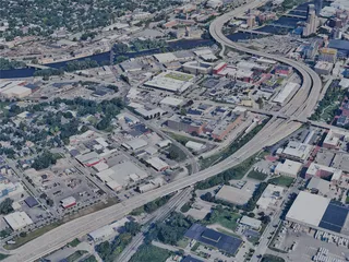 Grand Rapids City, USA (2023) 3D Model