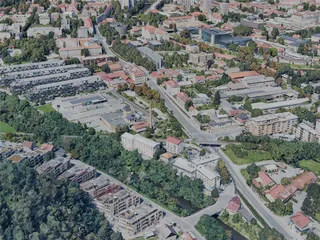 Ljubljana City, Slovenia (2023) 3D Model