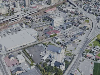 Hikone City, Japan (2023) 3D Model