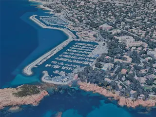 Saint-Raphael City, France (2023) 3D Model