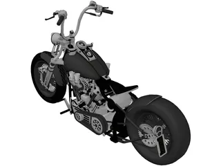 Harley-Davidson Knucklehead 3D Model