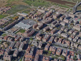 Badajoz City, Spain (2023) 3D Model