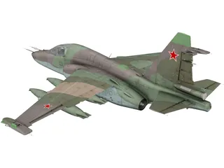 Sukhoi Su-25 Frogfoot 3D Model