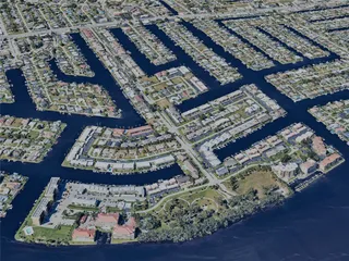 Cape Coral City, FL, USA (2023) 3D Model