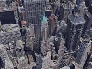 New York City, Lower Manhattan, USA (2023) 3D Model